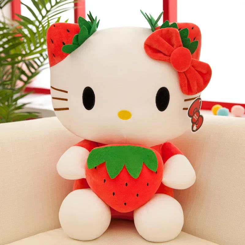Pelúcia Sanrio KT Cat – Versão Morango