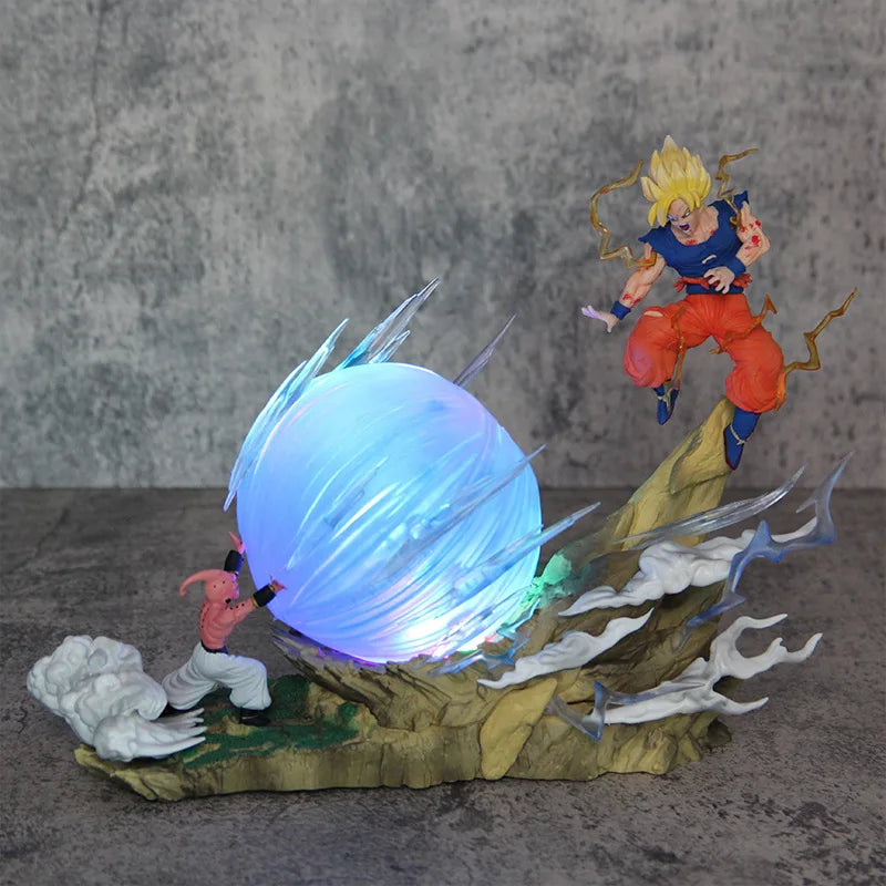 Action Figure Goku vs Majin Buu - Super Genki Dama - Dragon Ball Z - Bandai