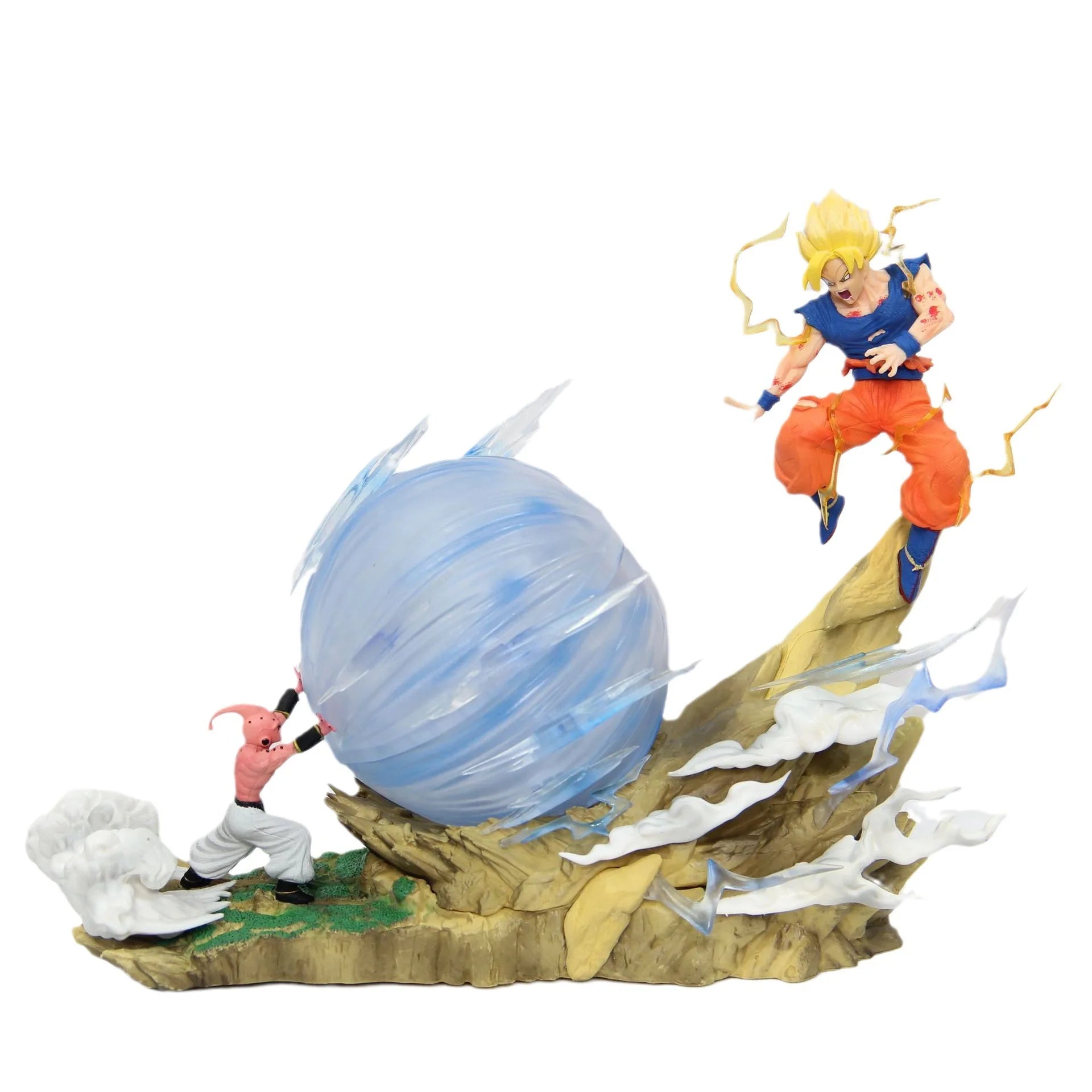 Action Figure Goku vs Majin Buu - Super Genki Dama - Dragon Ball Z - Bandai
