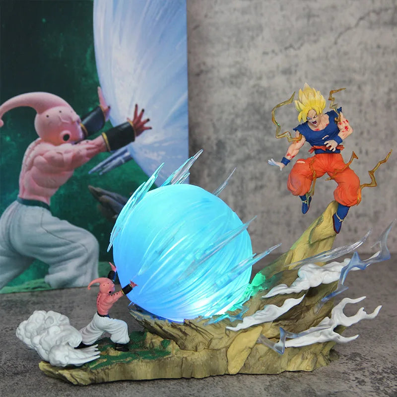 Action Figure Goku vs Majin Buu - Super Genki Dama - Dragon Ball Z - Bandai