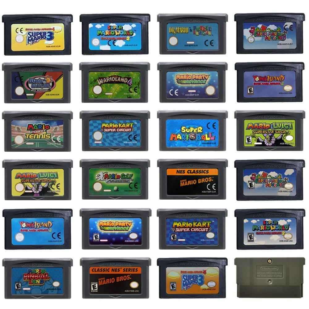 Cartuchos para GBA 32 bits Super Mario Takara Tomy