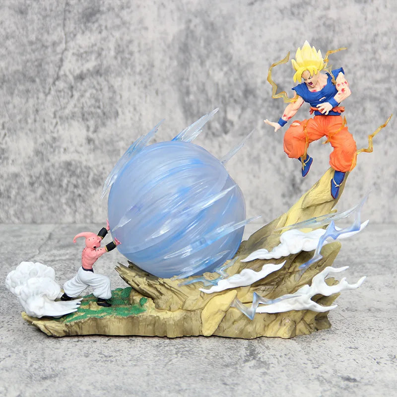 Action Figure Goku vs Majin Buu - Super Genki Dama - Dragon Ball Z - Bandai