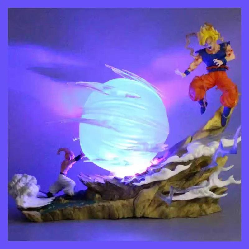 Action Figure Goku vs Majin Buu - Super Genki Dama - Dragon Ball Z - Bandai