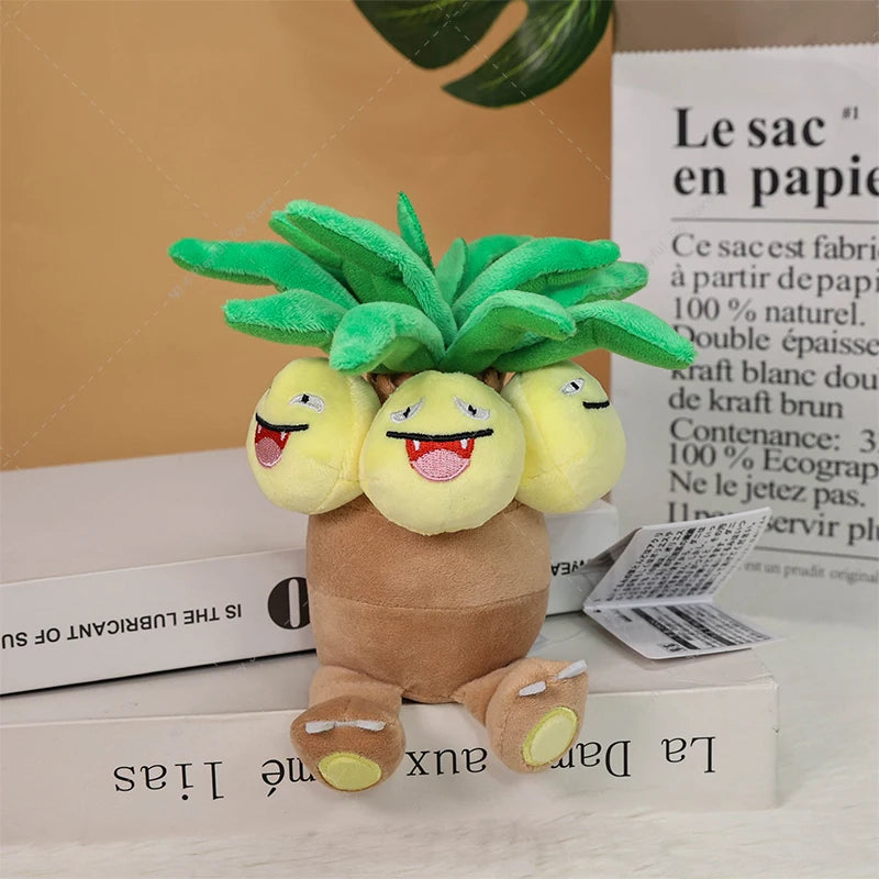 Pelúcia Pokémon - Galarian Meowth, Grovyle, Garchomp & Exeggutor - Takara Tomy