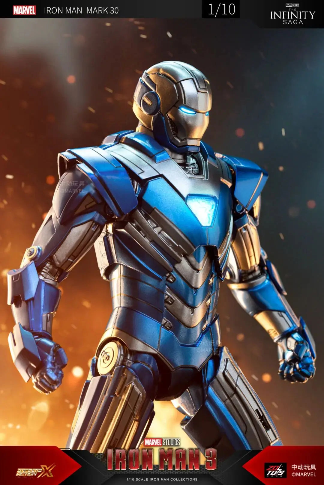 Original Iron Man MK30 | Blue Steel | Iron Patriot MK3 | War Machine