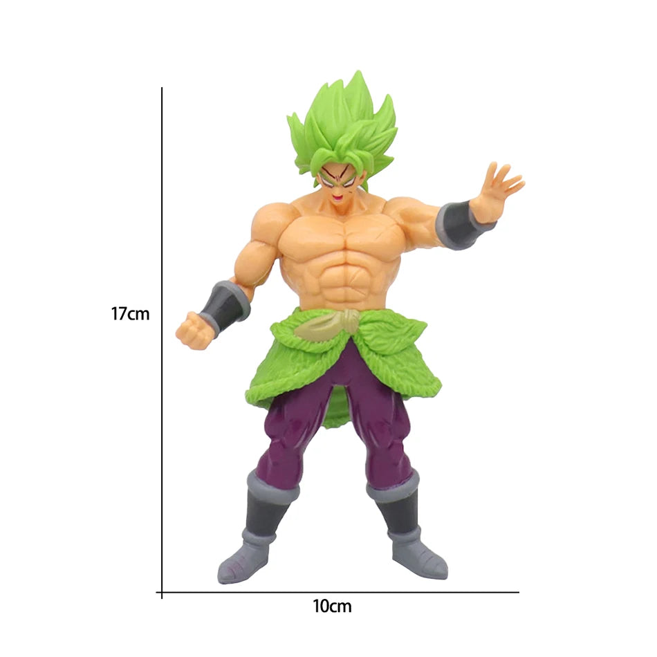 Action Figure Dragon Ball Z – Super Saiyan Goku, Broly e Vegeta