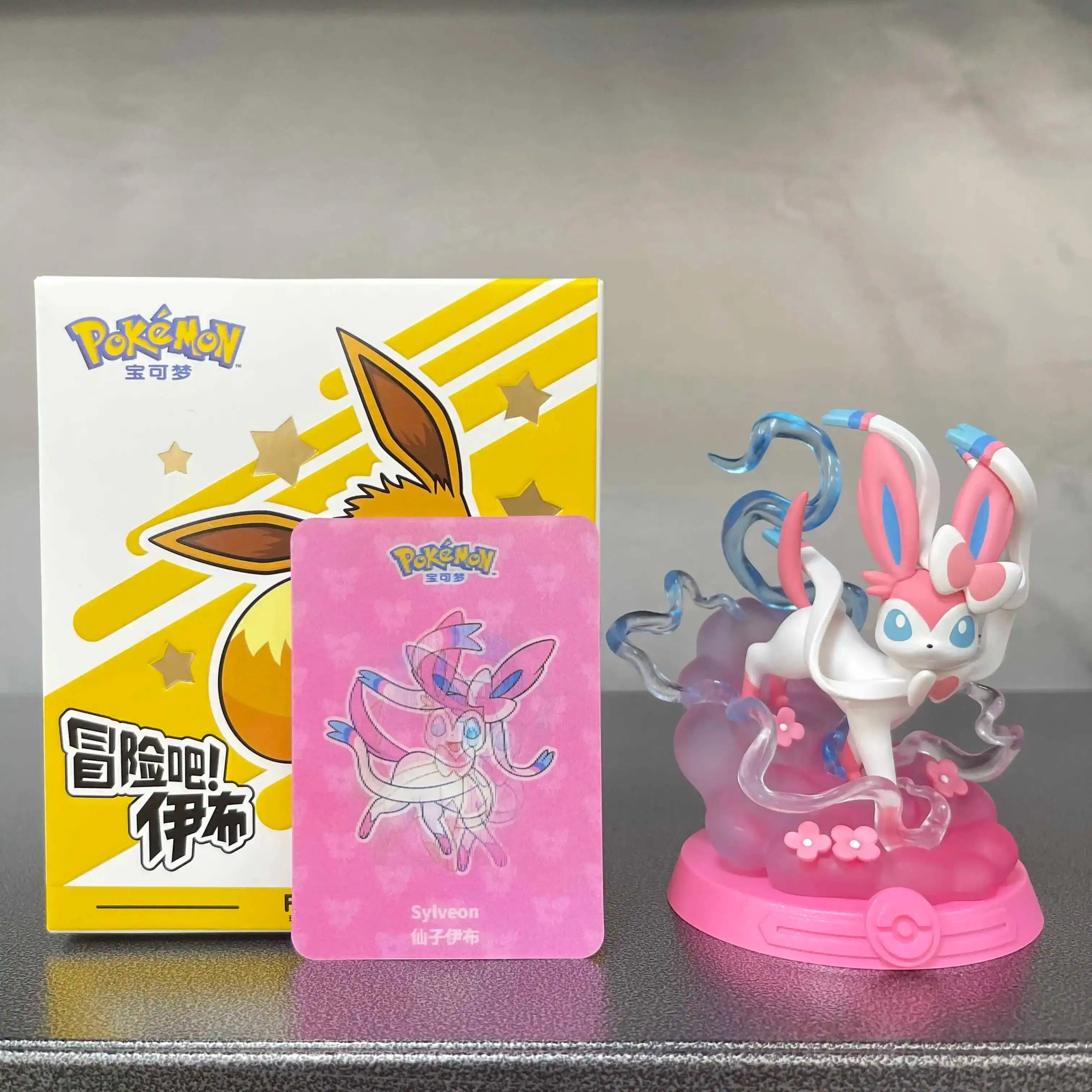 Action Figure Pokémon - Evoluções de Eevee (Espeon, Sylveon, Glaceon, Leafeon, Vaporeon, Umbreon, Flareon)