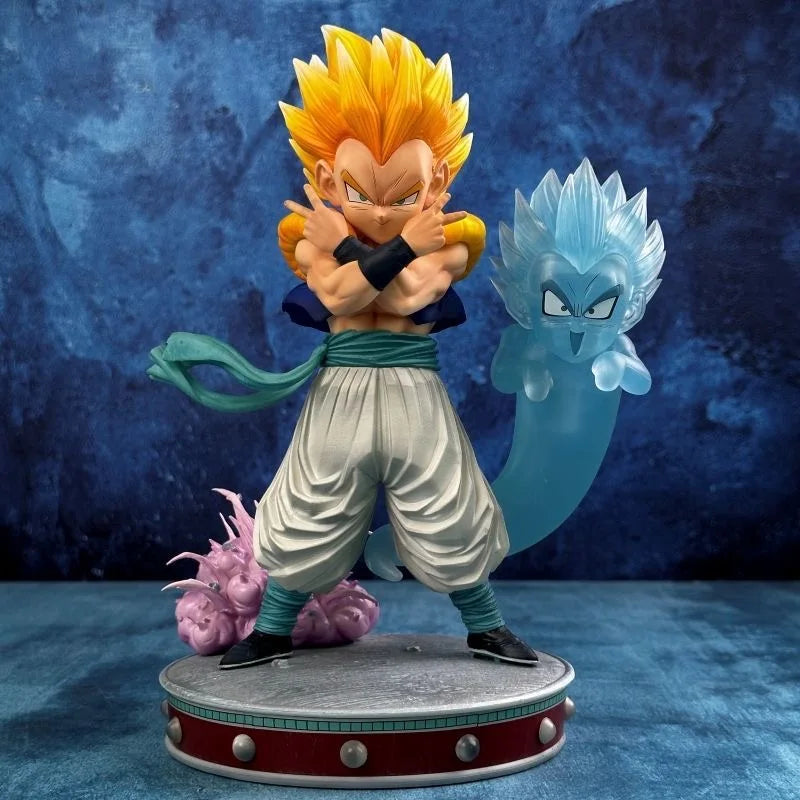 Estátua Dragon Ball Z – Gotenks Super Saiyajin 3 (25 cm) | Figura PVC de Coleção