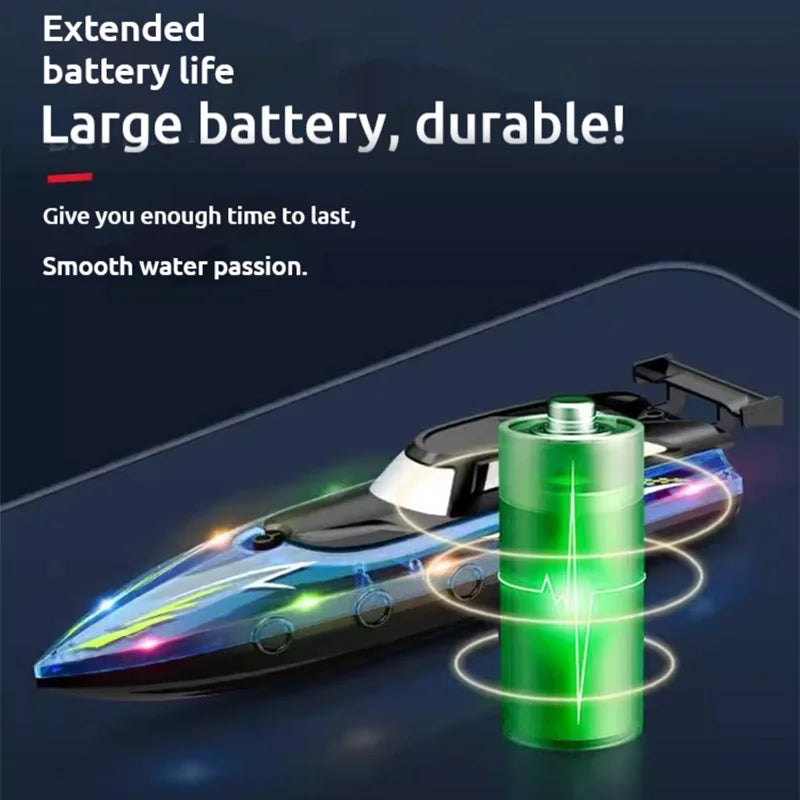 Lancha de Controle Remoto Inteligente com luz