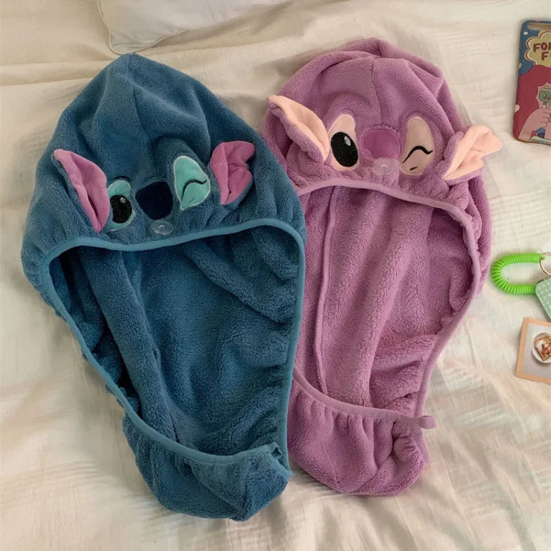 Toalha de Secagem Rápida Stitch - Estilo e Conforto para o seu Banho