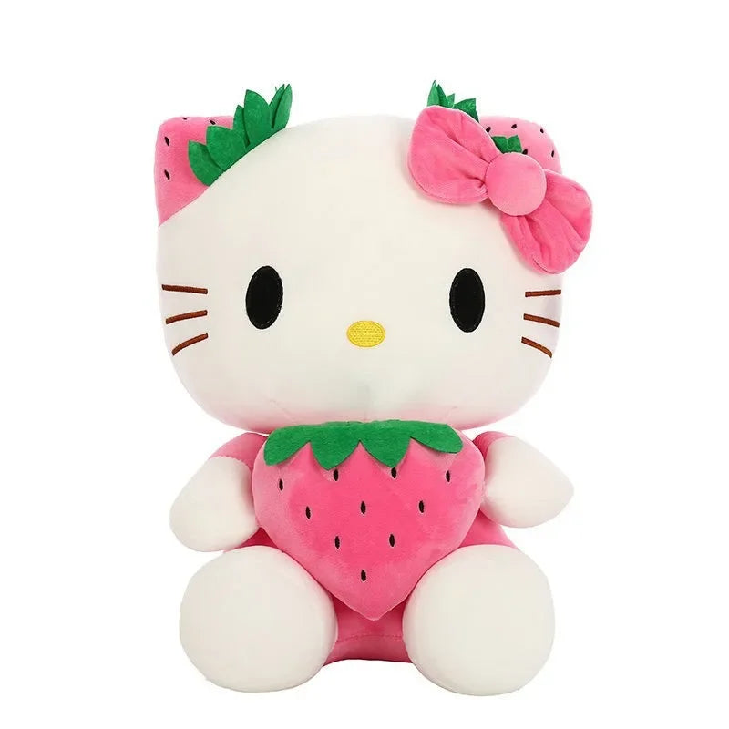 Pelúcia Sanrio KT Cat – Versão Morango