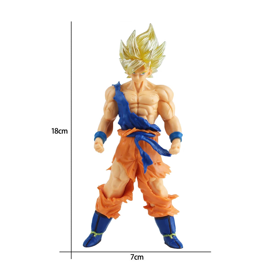 Action Figure Dragon Ball Z – Super Saiyan Goku, Broly e Vegeta