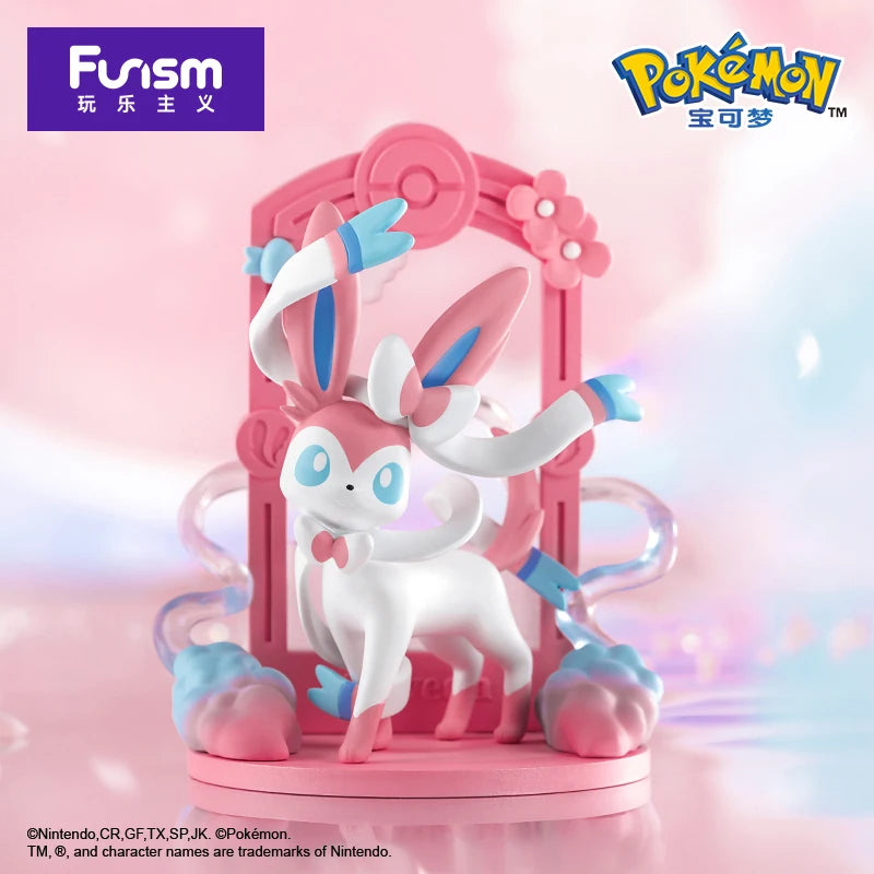 Action Figure Pokémon - Evoluções de Eevee (Espeon, Sylveon, Glaceon, Leafeon, Vaporeon, Umbreon, Flareon)