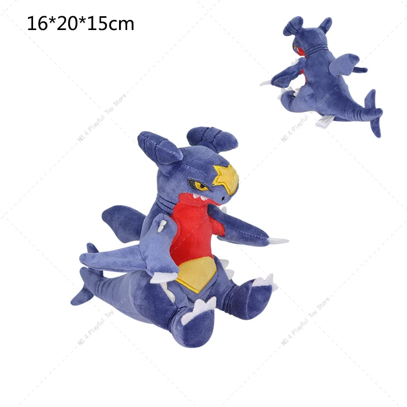 Pelúcia Pokémon - Galarian Meowth, Grovyle, Garchomp & Exeggutor - Takara Tomy