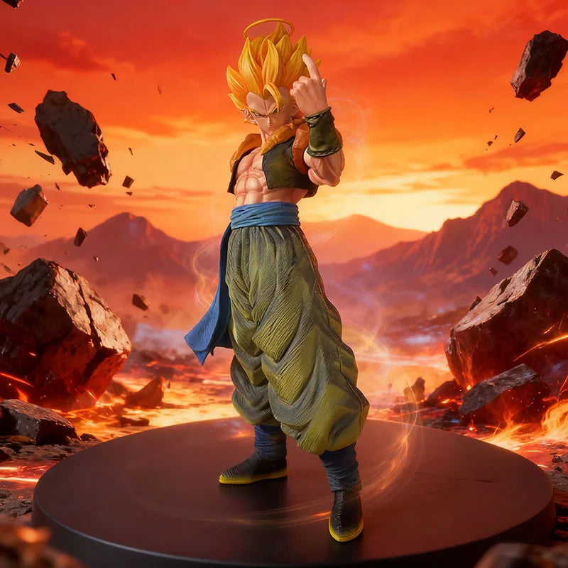 Estátua Dragon Ball Z – Gogeta Super Saiyajin (33 cm) | Figura PVC de Coleção 1/12