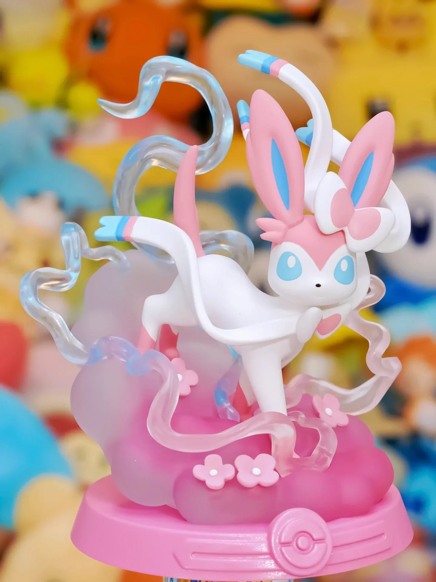 Action Figure Pokémon - Evoluções de Eevee (Espeon, Sylveon, Glaceon, Leafeon, Vaporeon, Umbreon, Flareon)