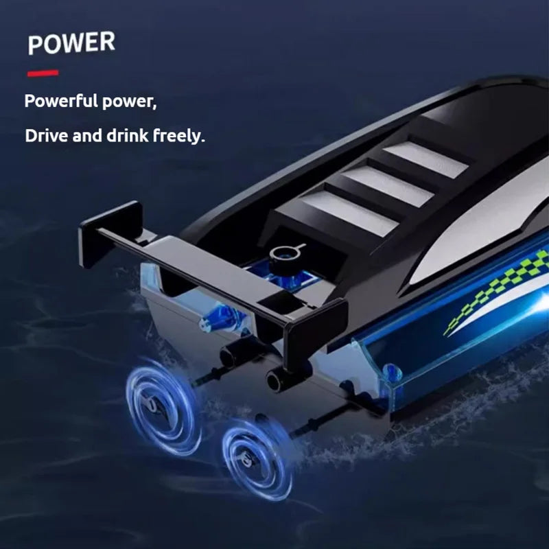 Lancha de Controle Remoto Inteligente com luz