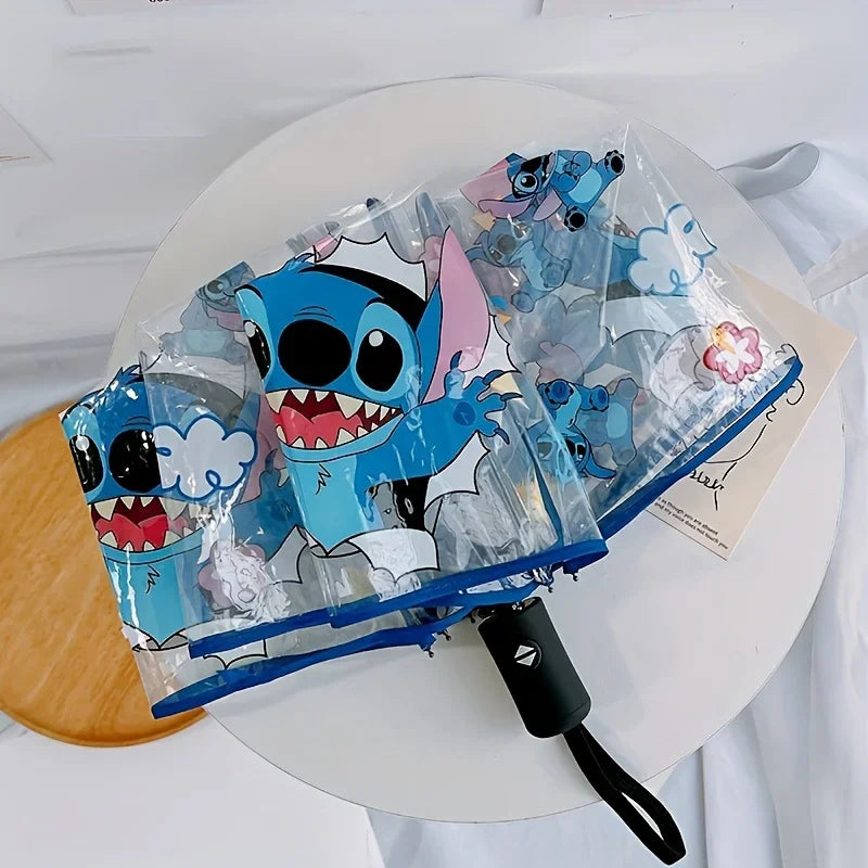 Guarda-Chuva Cartoon Stitch | Portátil e Dobrável – Infantil e Adulto