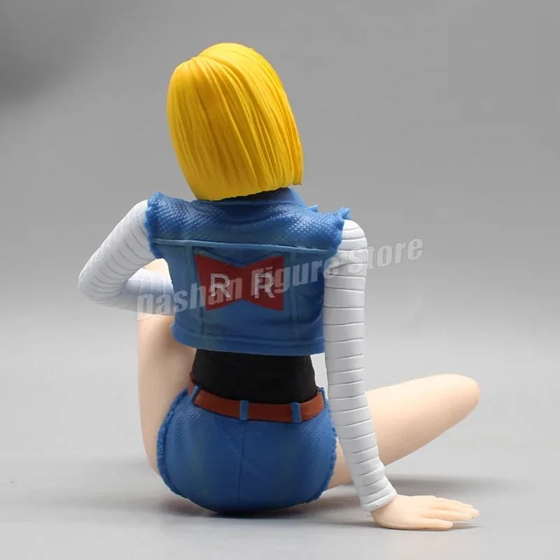 Android 18 & Trunks – Mini Estátuas Dragon Ball GK (Coleção Sentado)
