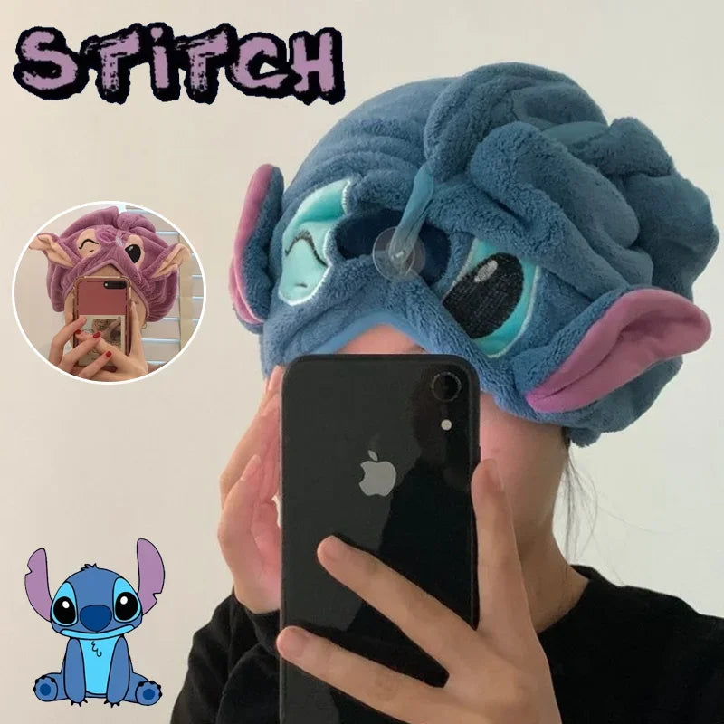 Toalha de Secagem Rápida Stitch - Estilo e Conforto para o seu Banho