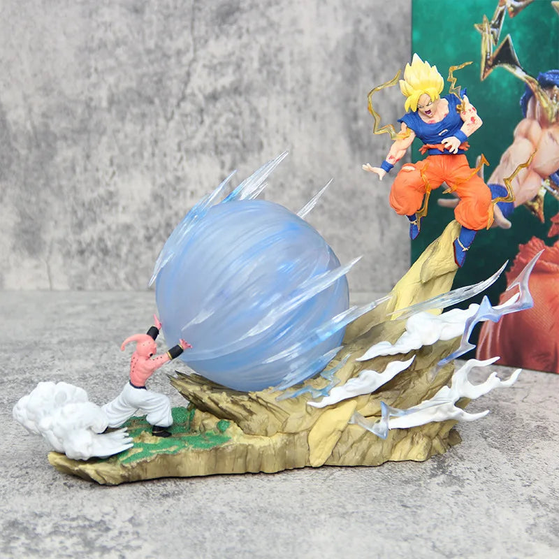 Action Figure Goku vs Majin Buu - Super Genki Dama - Dragon Ball Z - Bandai