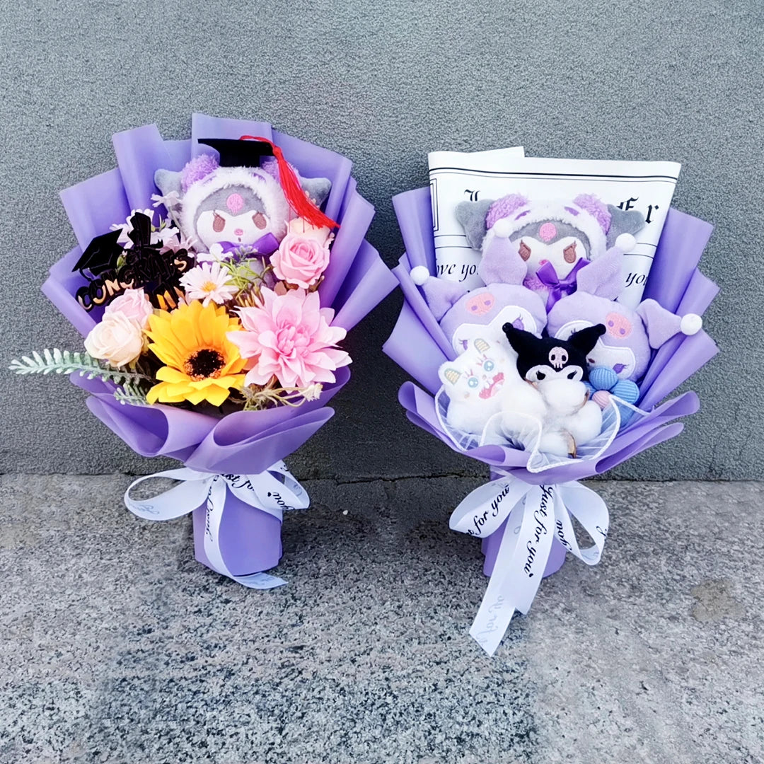 Buquê de Pelúcia Sanrio – Kuromi