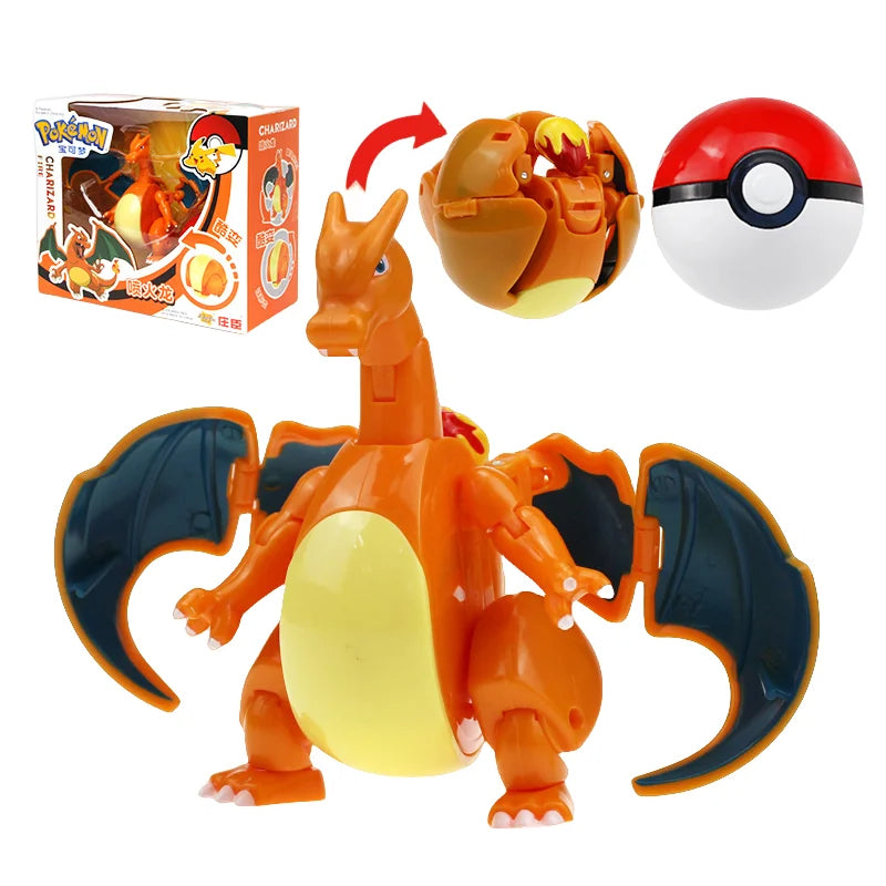 Action Figures Pokémon - Pokébola com Pikachu, Gengar, Dragonite e mais