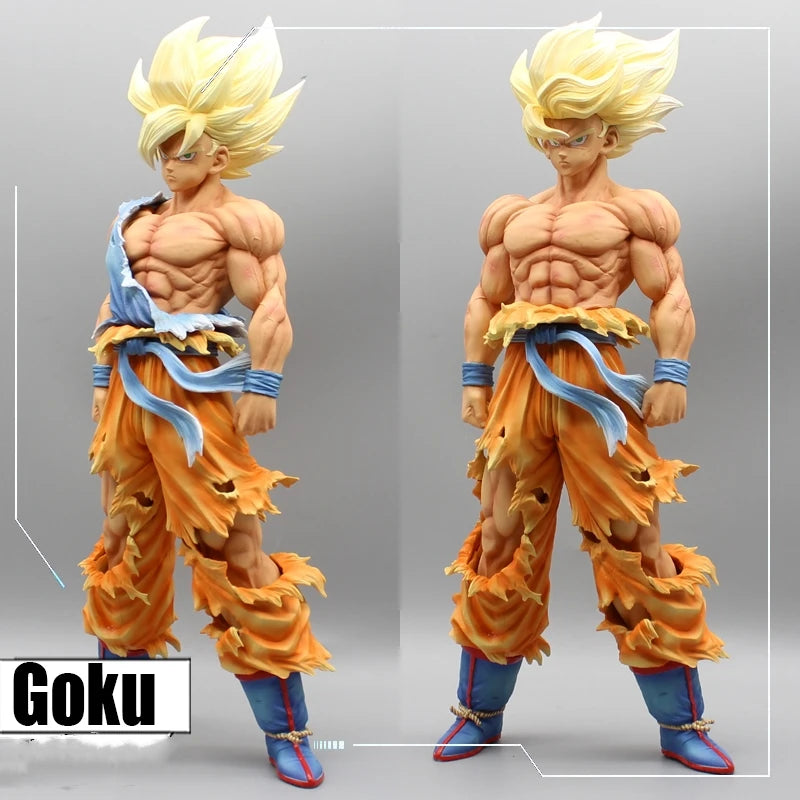 Estátua Dragon Ball Z – Son Goku Super Saiyajin “Namek” 44 cm | Figura Plástica de Coleção
