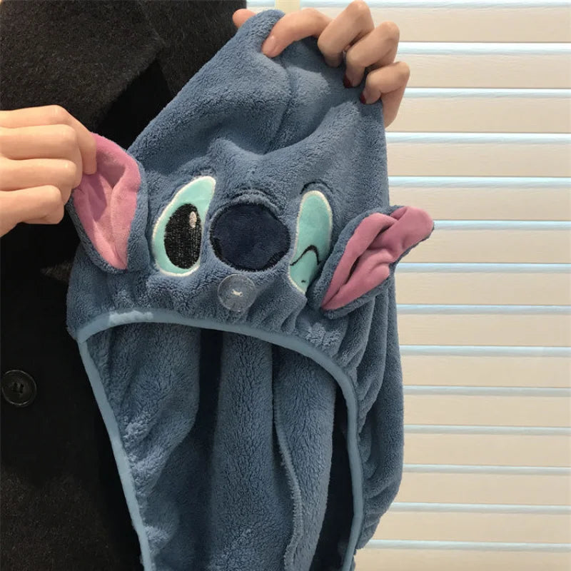 Toalha de Secagem Rápida Stitch - Estilo e Conforto para o seu Banho