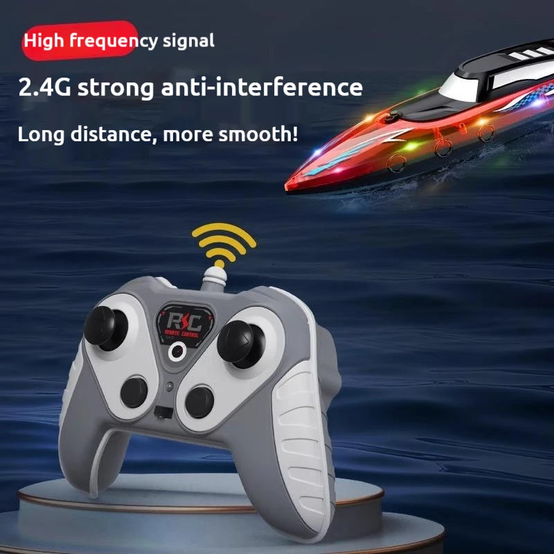 Lancha de Controle Remoto Inteligente com luz