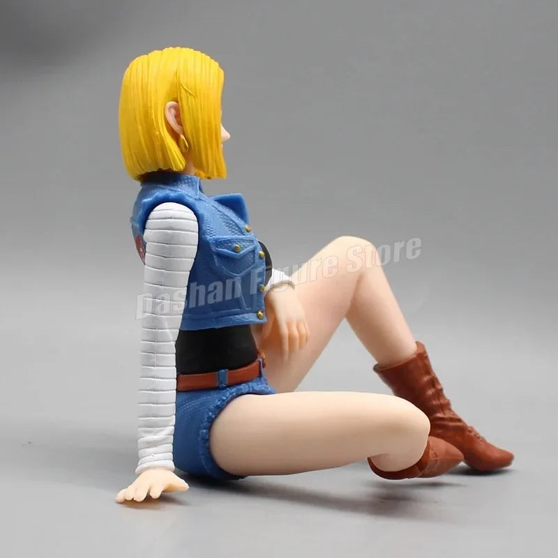 Android 18 & Trunks – Mini Estátuas Dragon Ball GK (Coleção Sentado)