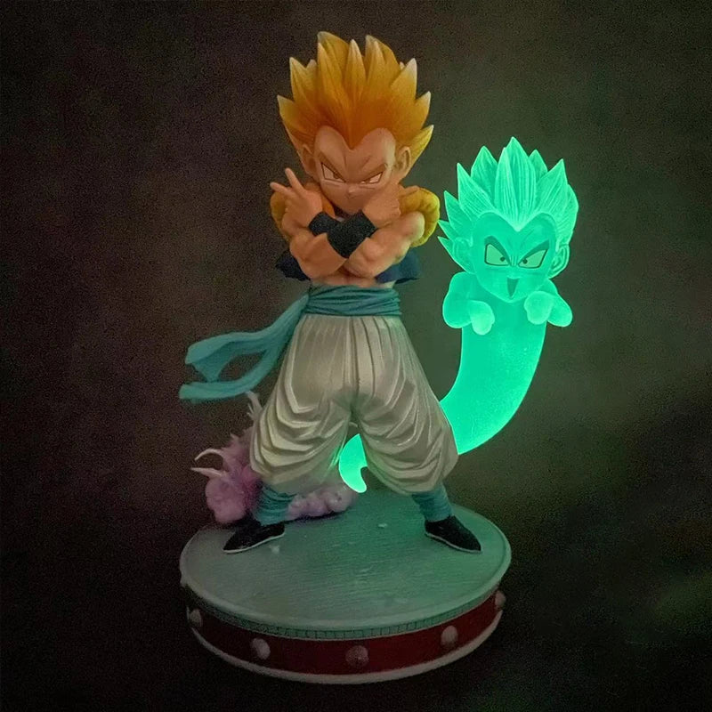 Estátua Dragon Ball Z – Gotenks Super Saiyajin 3 (25 cm) | Figura PVC de Coleção