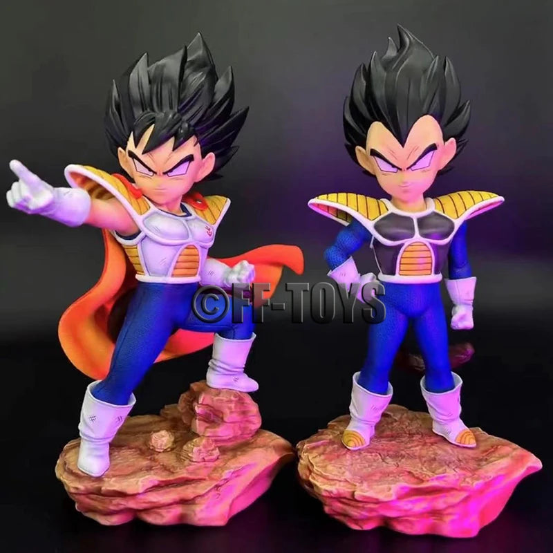 Action Figure Vegeta Criança e Majin Vegeta - Dragon Ball Z - Bandai
