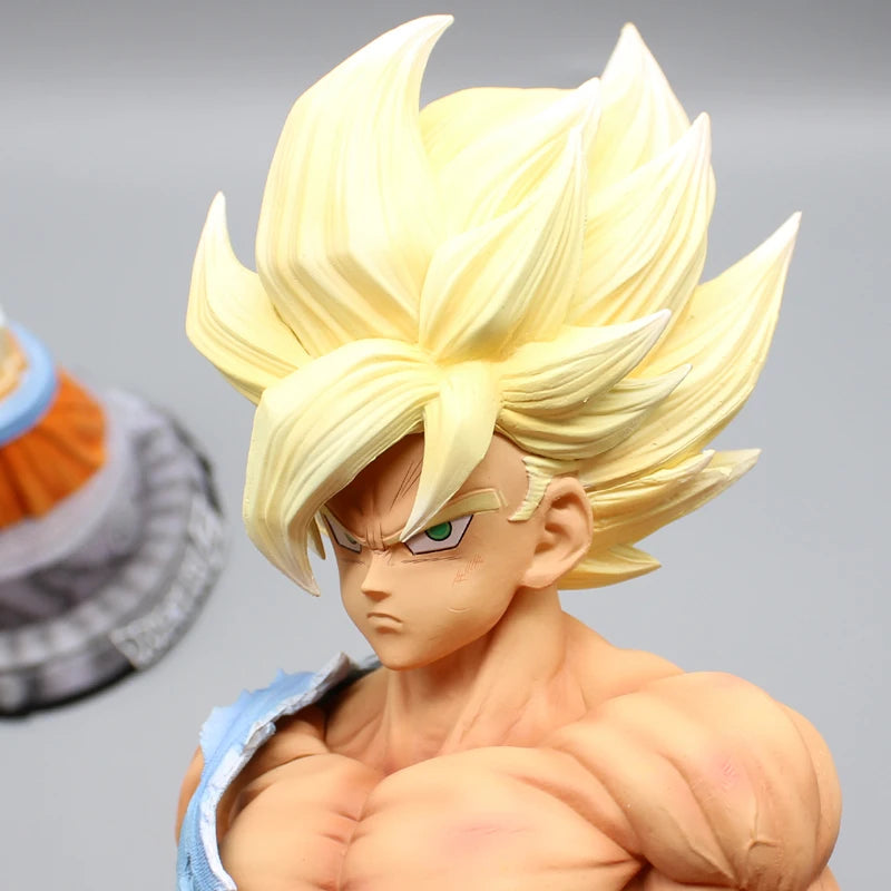 Estátua Dragon Ball Z – Son Goku Super Saiyajin “Namek” 44 cm | Figura Plástica de Coleção