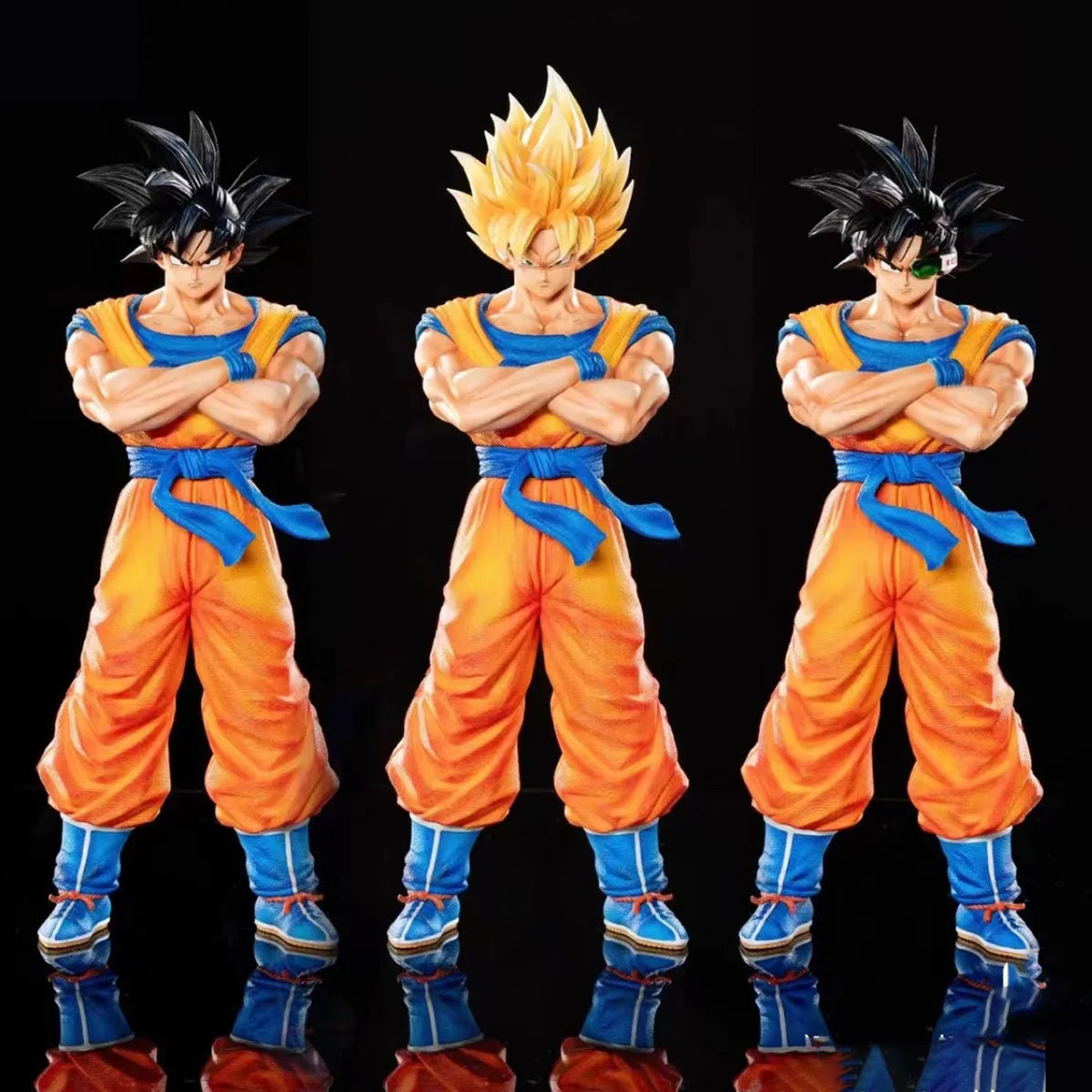 Estátua Dragon Ball Z – Son Goku Super Saiyajin 30 cm | Figura PVC de Coleção (inspiração “Ginyu/Namek”)
