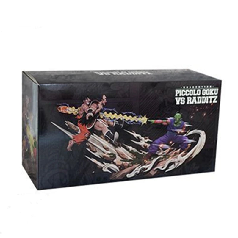 Estátua Dragon Ball Z – Goku Super Saiyajin vs Piccolo & Raditz | Diorama PVC 20cm