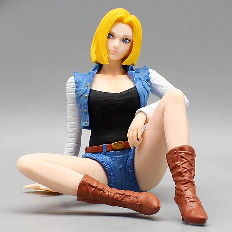 Android 18 & Trunks – Mini Estátuas Dragon Ball GK (Coleção Sentado)