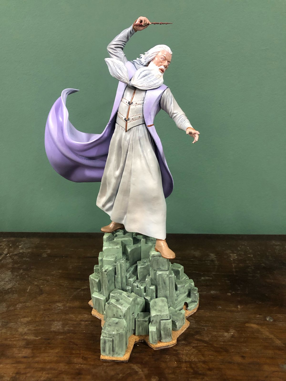 Dumbledore Action Figure Impresso 3D Pintado Manualmente