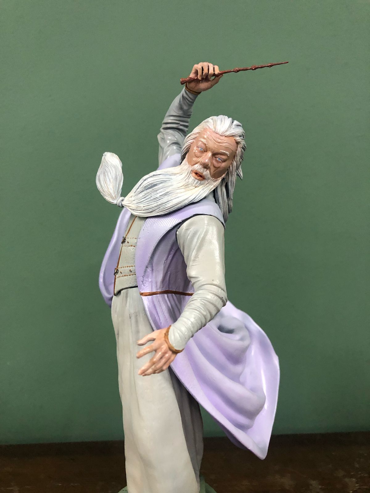Dumbledore Action Figure Impresso 3D Pintado Manualmente