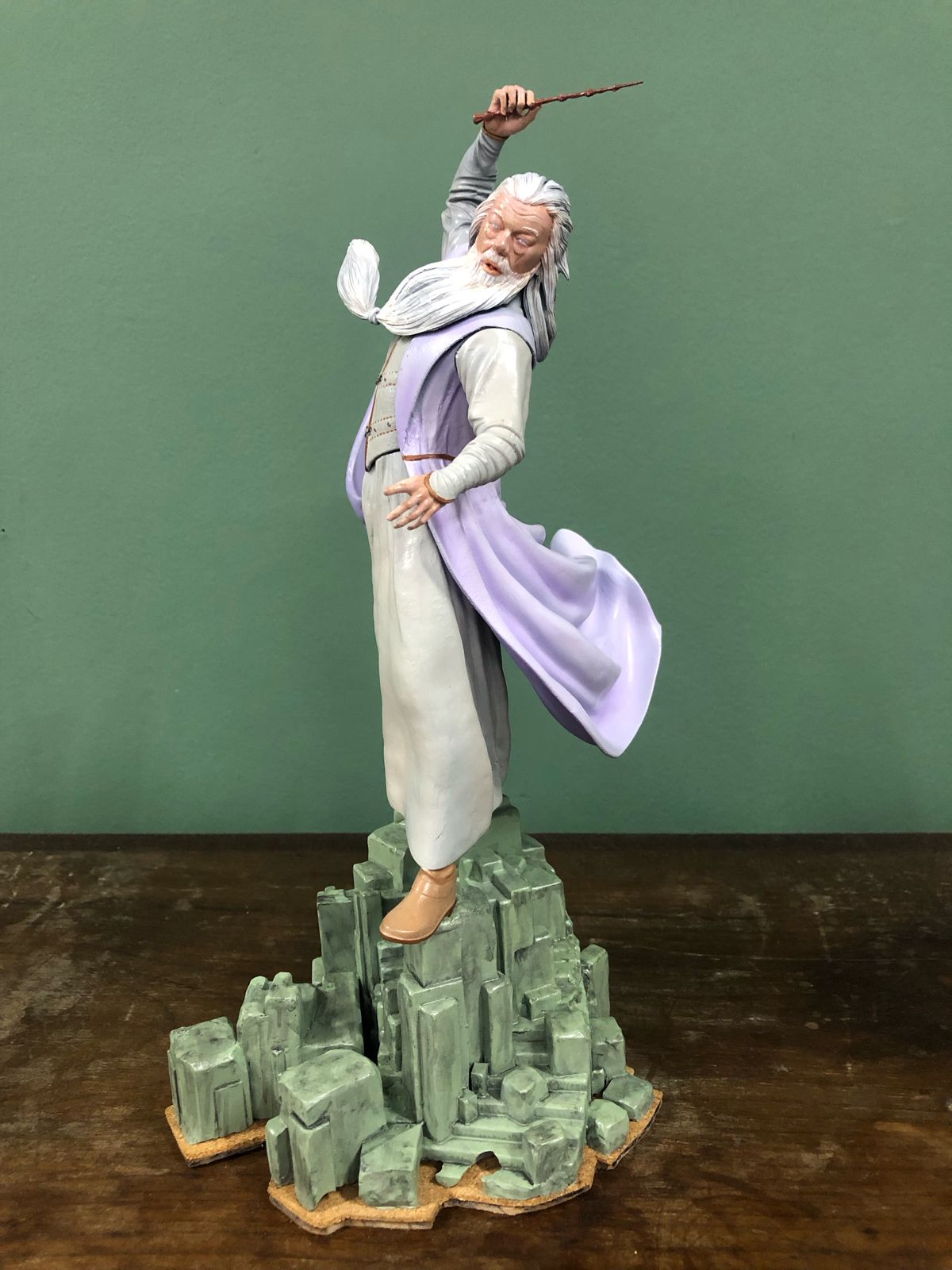 Dumbledore Action Figure Impresso 3D Pintado Manualmente