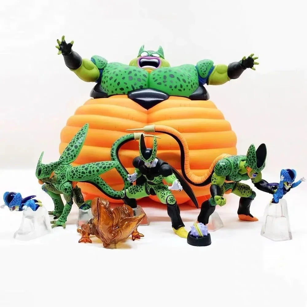 Conjunto 7pcs Action Figures – Cell (Dragon Ball Z)
