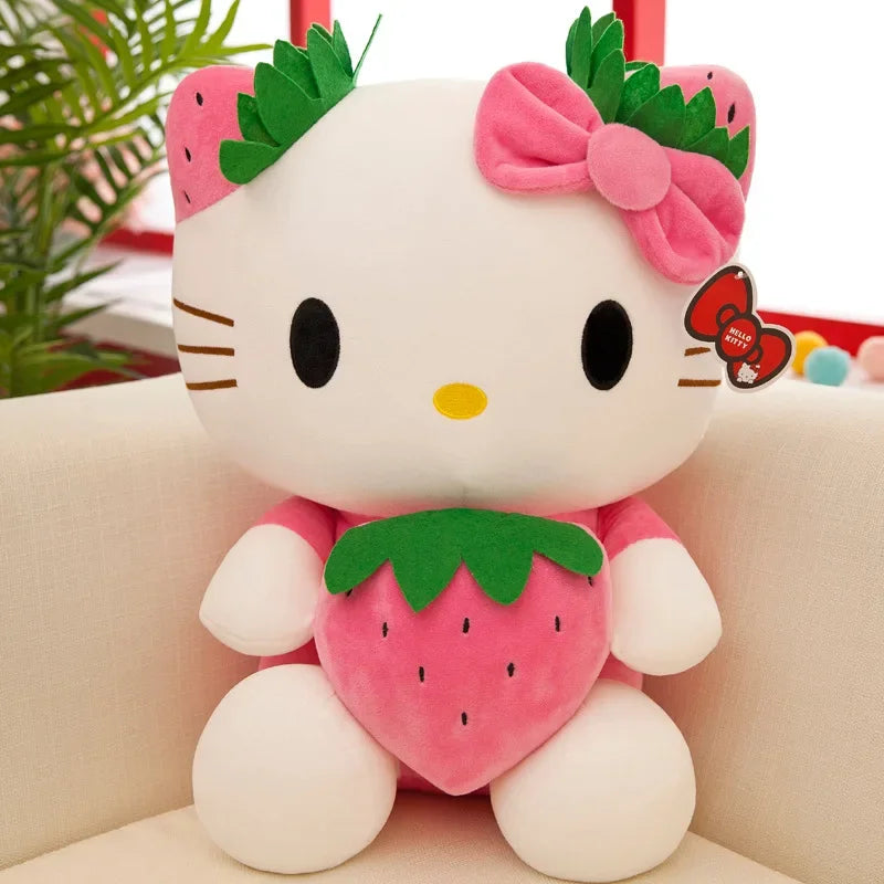 Pelúcia Sanrio KT Cat – Versão Morango