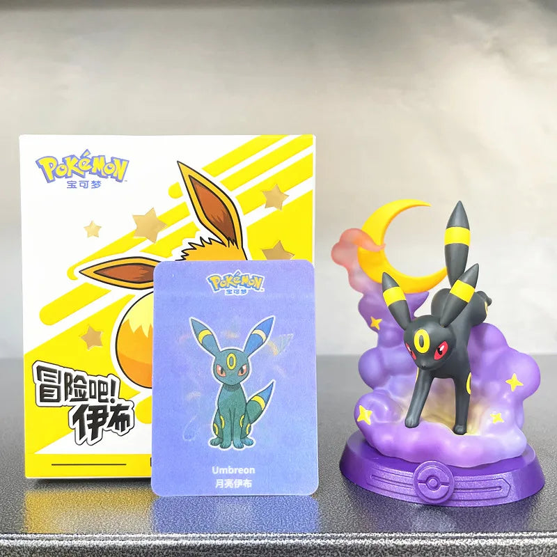 Action Figure Pokémon - Evoluções de Eevee (Espeon, Sylveon, Glaceon, Leafeon, Vaporeon, Umbreon, Flareon)